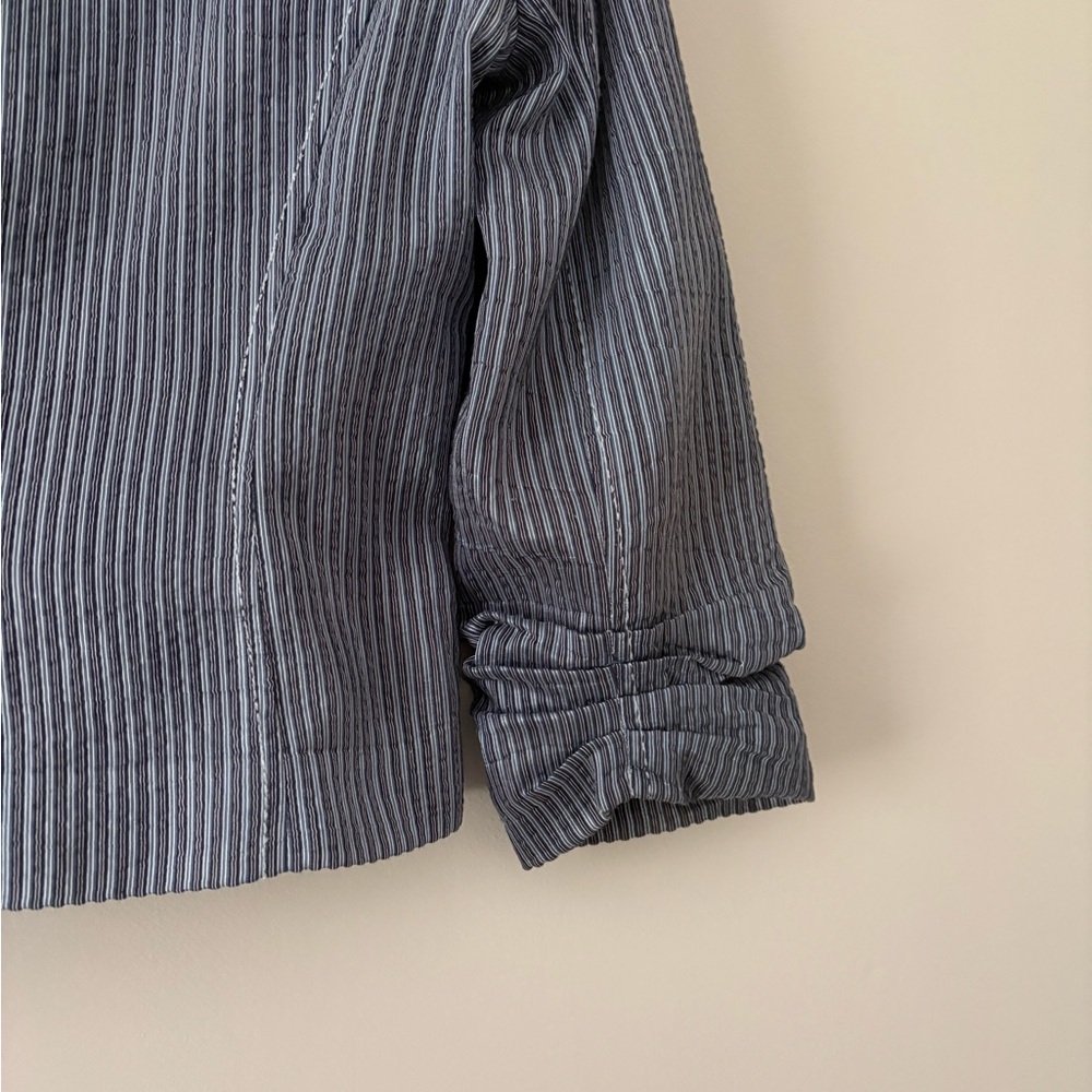 Hilton Hollis Pinstripe Blazer blue Size 8 - Picture 11 of 13